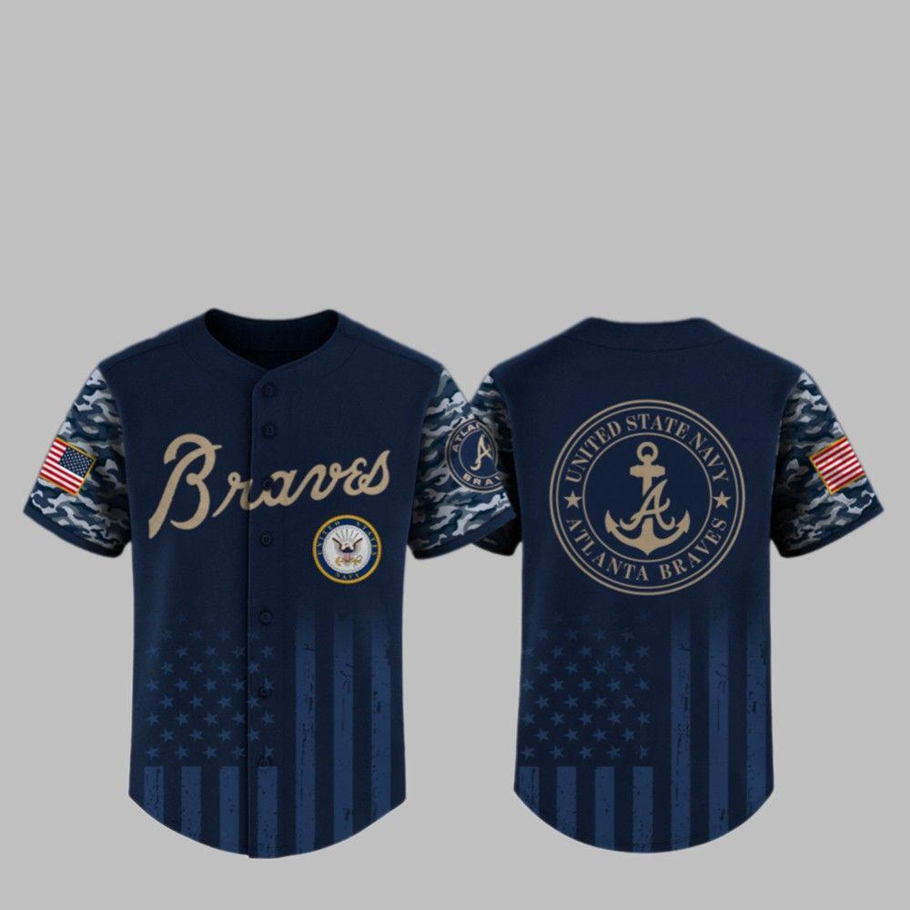 2025 Braves US Navy Appreciation Night Jersey