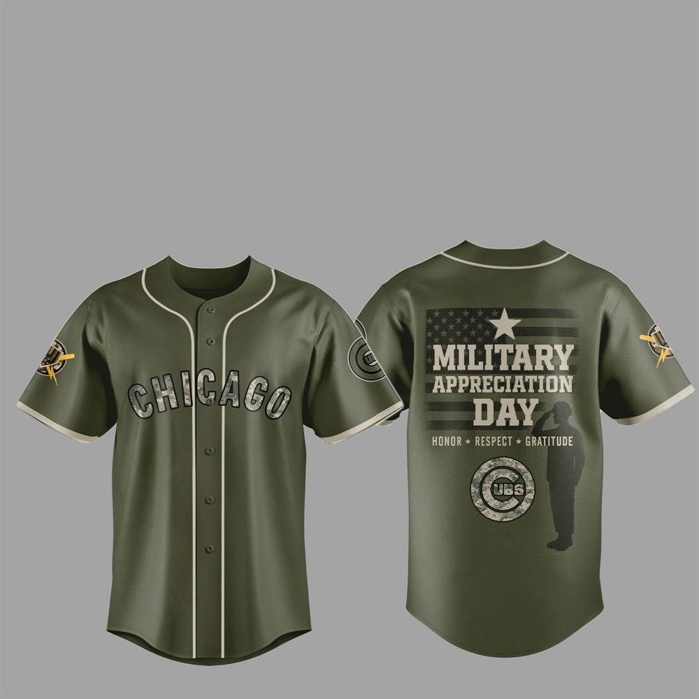 2025 Chicago Cubs Military Appreciation Day Jersey