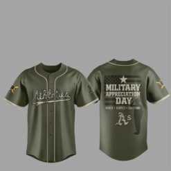 2025 Oakland Athletics Military Appreciation Day Jersey