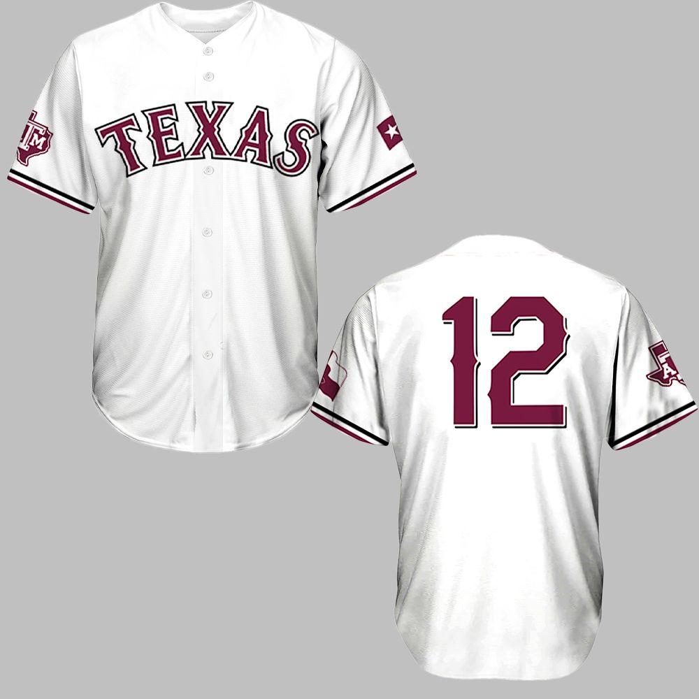 2025 Rangers Texas AM University Night Jersey Giveaway