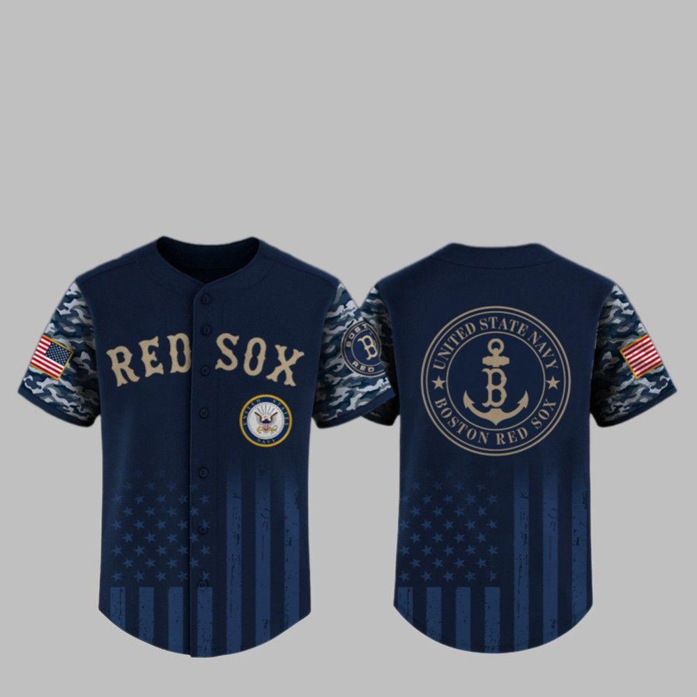 2025 Red Sox US Navy Appreciation Night Jersey