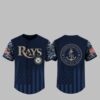 2025 TB Rays US Navy Appreciation Night Jersey