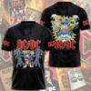 3D ALL OVER PRINTED ACDC Pwr Up Tour 2025 T-Shirt