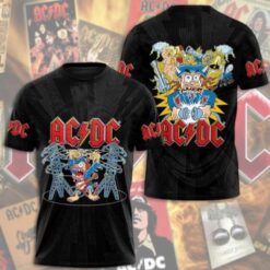 3D ALL OVER PRINTED ACDC Pwr Up Tour 2025 T-Shirt