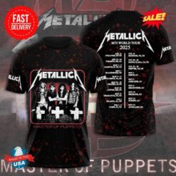 3D Metallica 2025 M72 World Tour Shirt