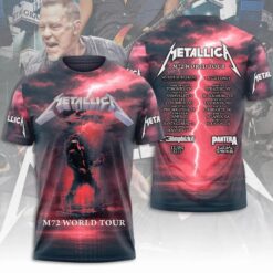 3D Metallica M72 World Tour 2025 T-Shirt