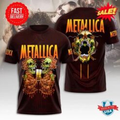 3D Tee Metallica Band Tour 2025