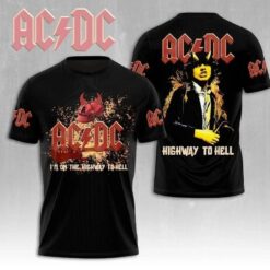 ACDC 2025 North America PWRUP Tour 52 Years Tour 3D T-Shirts