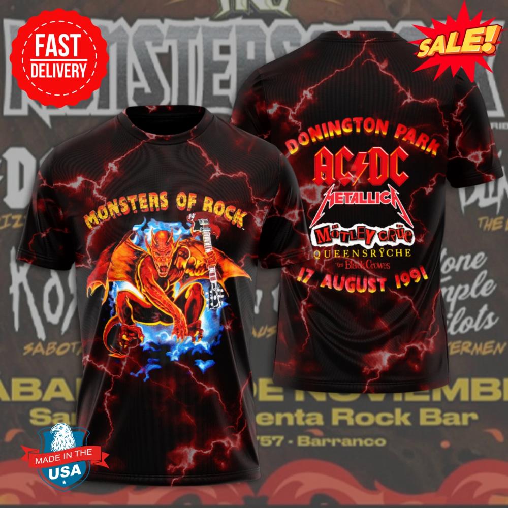 ACDC 3D Monster Of Rock Shirt