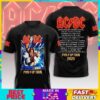 ACDC 3D Tour Dates 2025 Classic T-shirt