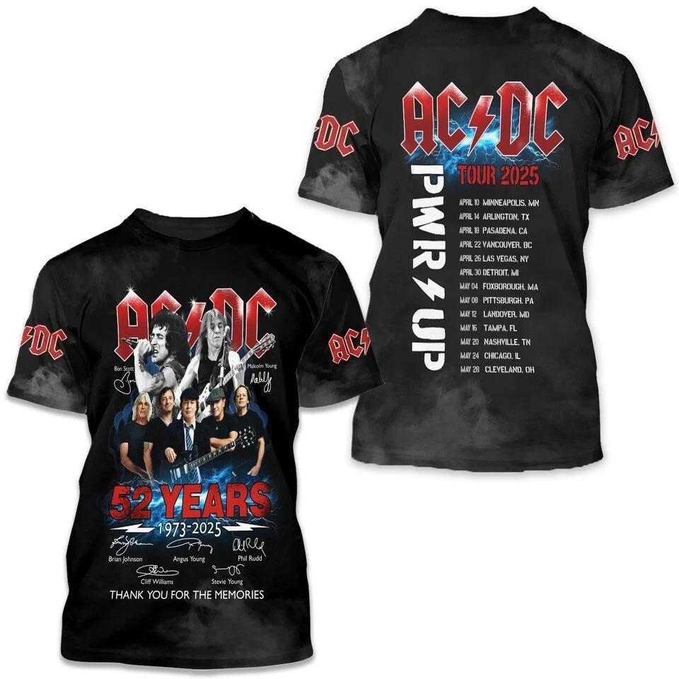 ACDC 52 years tribute shirt