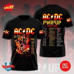 ACDC 52nd anniversary 3D T-shirt