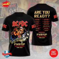 ACDC Band North American Tour Full Size 3D T Shirt