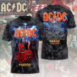 ACDC Band Pwr Up Tour North America 2025 3D Shirt