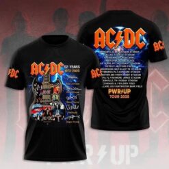 ACDC Band Pwr Up Tour North America 2025 3D T-Shirt