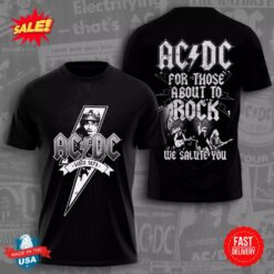 ACDC Band We Salute You Full Size 3D T Shirt