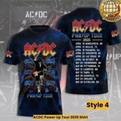 ACDC Power Up Tour 2025 3D Style4 Unisex T Shirt