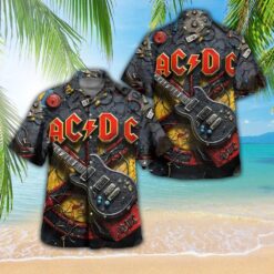 ACDC Pwr Up Tour 2025 Retro Hawaiian Shirts