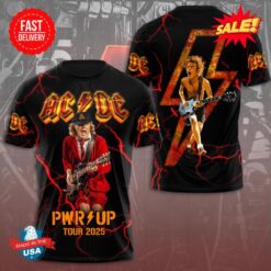 ACDC PwrUP Tour 2025 Best Gift For Fan 3D T-Shirt