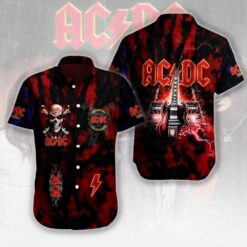 ACDC Short Sleeve Dress hawaiian shirt
