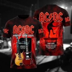 ACDC Tour Print 3D Shirt
