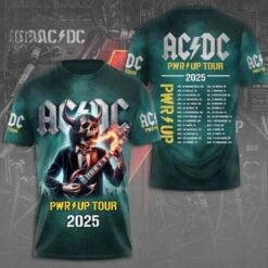 ACDC flaming demon 3D T-shirt