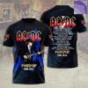 Ac Dc Band Concert Tour Black Full Size 3D T Shirt