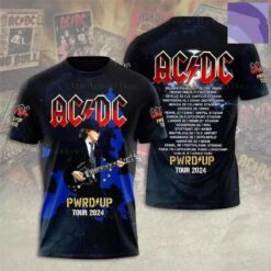 Ac Dc Band Concert Tour Black Full Size 3D T Shirt
