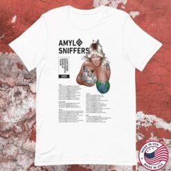 Amyl And The Sniffers Cartoon Darkness World Tour 2025 T-shirt