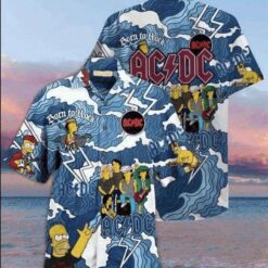 Bart Simpson ACDC Hawaiian shirt