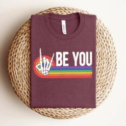 Be You Skeleton Rainbow Shirt