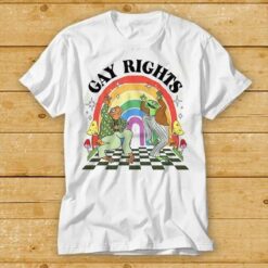 Dancing Frog Star Say Gay Rights Disco Balls Magic Mushroom LGBT Lesbian Gay Pride Proud T Shirt