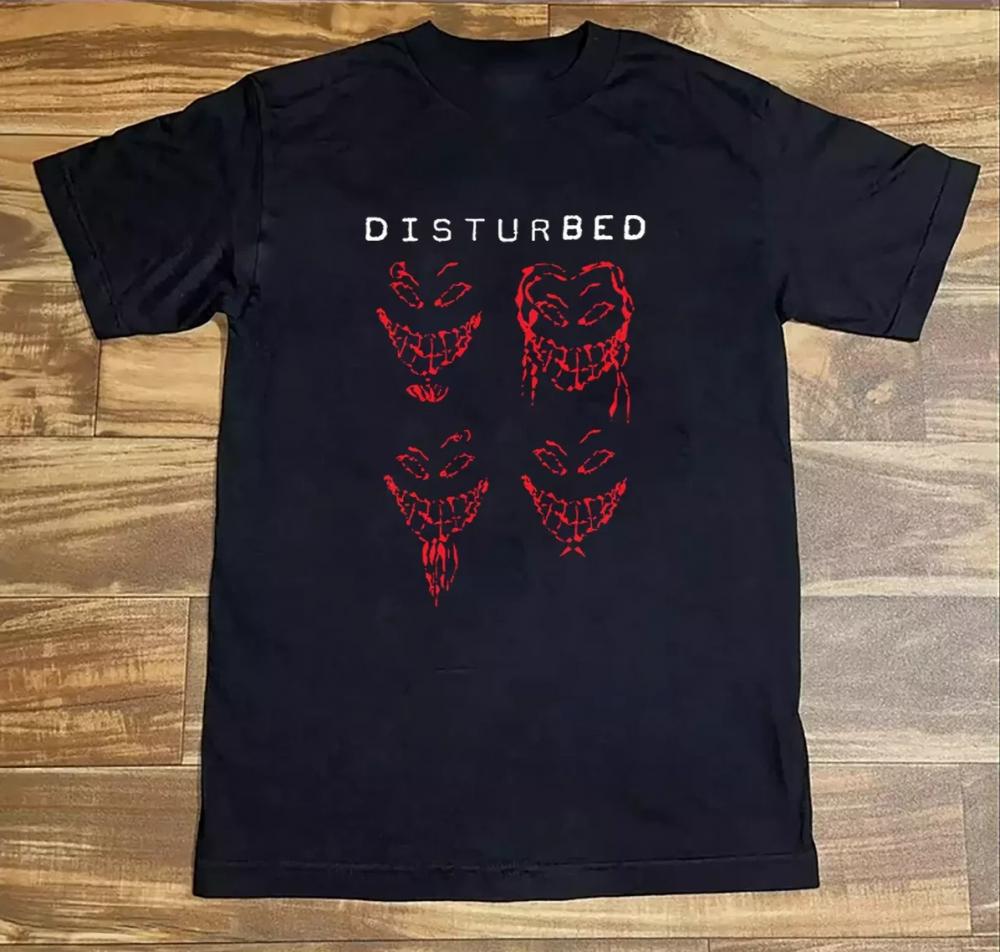 Disturbed The Sickness Faces 25th Anniversary Tour 2025 T-Shirt