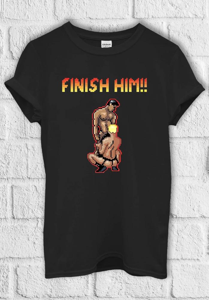 Finish Him Gayming T Shirt