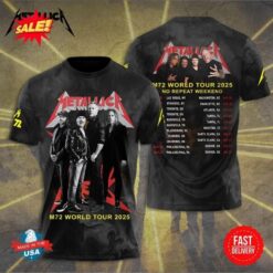For Whom the Bell Tolls – Metallica M72 Tour 2025 3D Shirt