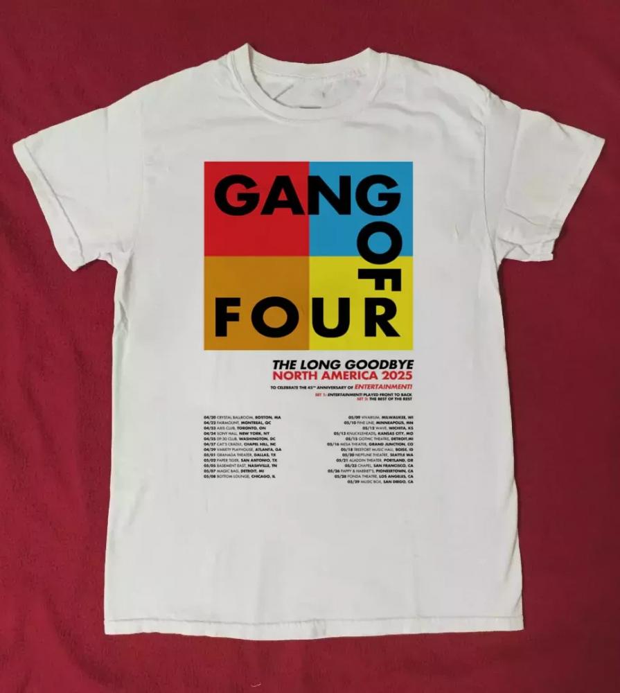 Gang of Four - The Long Goodbye Spring 2025 Tour Shirt
