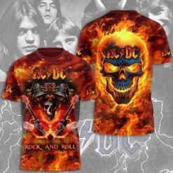 God Hot Band ACDC 3D All Over Printed Tshirt