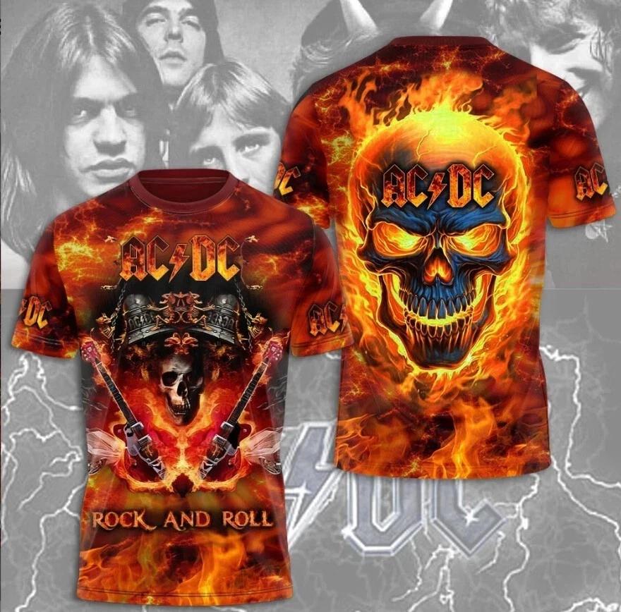 God Hot Band ACDC 3D All Over Printed Tshirt