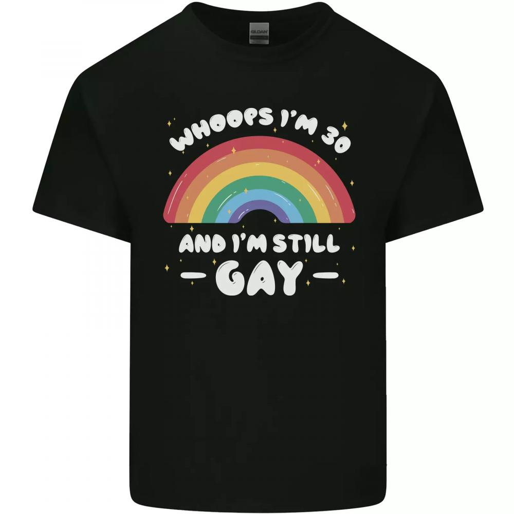 Im 30 Und Im Still Schwul Lgbt Herren Baumwolle Maglietta T-shirt