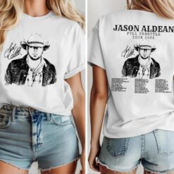 Jason Aldean Full Throttle Tour 2025 Shirt Country Music Concert Tee