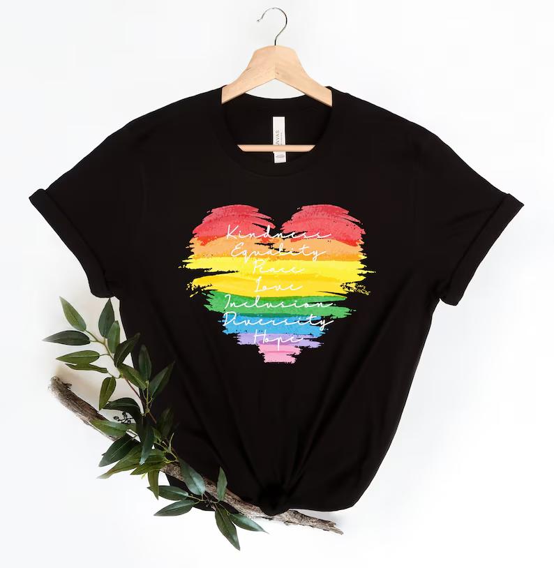Kindness Equality Peace Love Inclusion Diversity Hope shirt