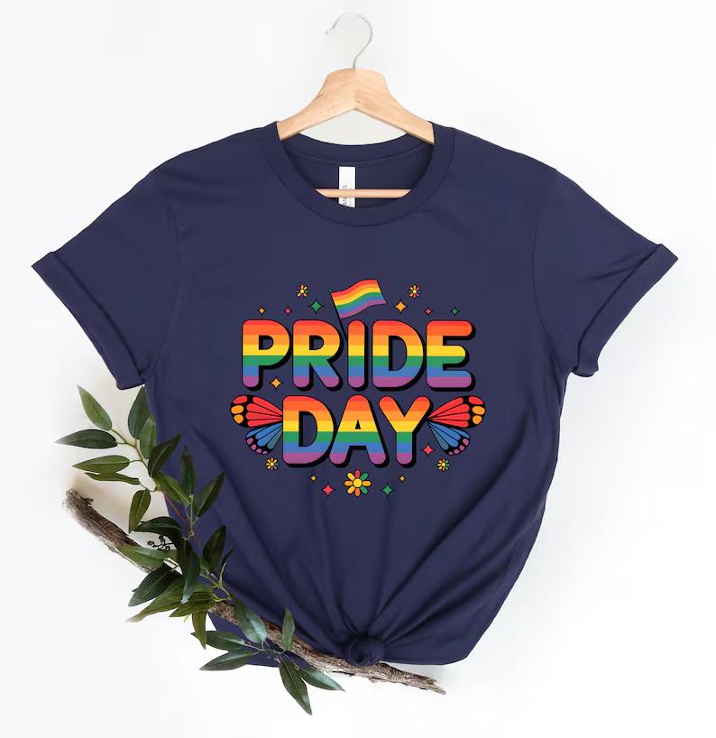 LGBTQ Rainbow Flag Butterfly Shirt