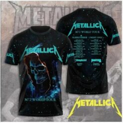 M72 Wirld Tour Metallica Band 3D 2025 hot shirt