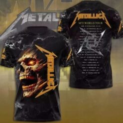 M72 World Tour Metallica 2025 Band 3D Shirt