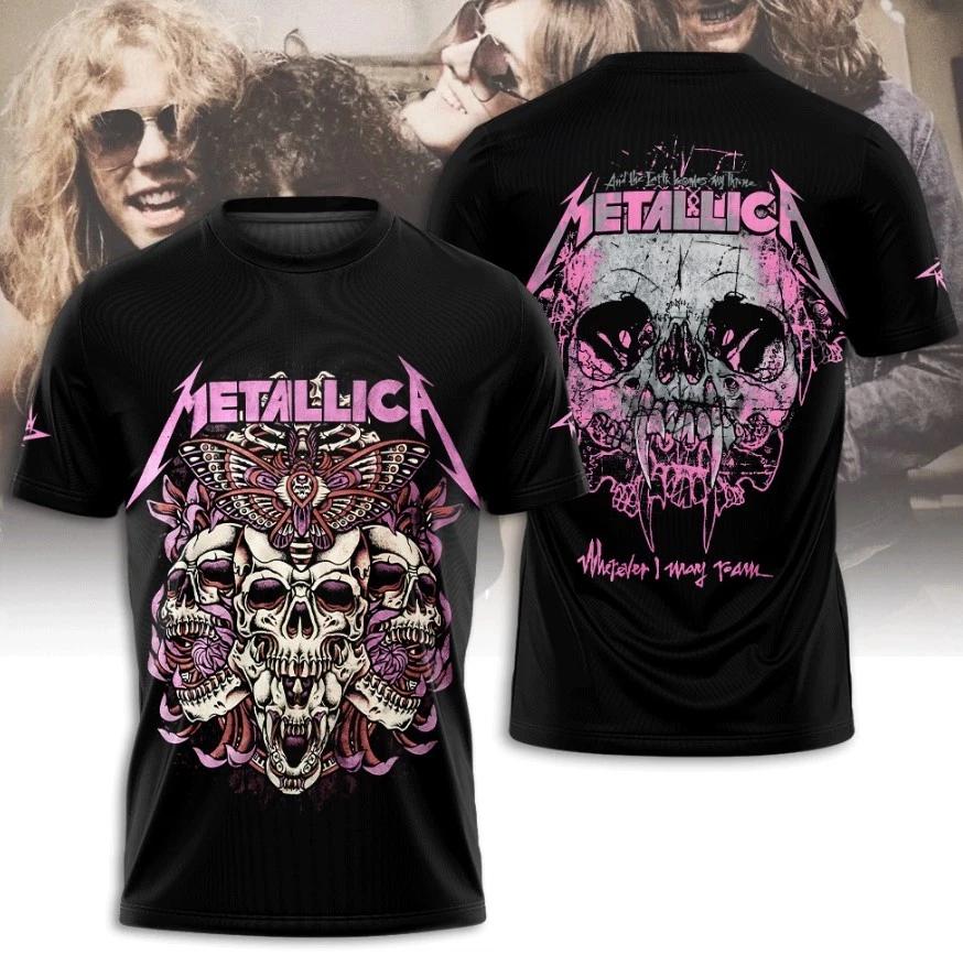 Metallica 3D Tshirt Tour 2025 For Music Lover