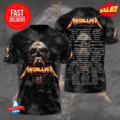 Metallica M72 2025 3D Shirt High-Quality Rock Band Tour T-Shirt