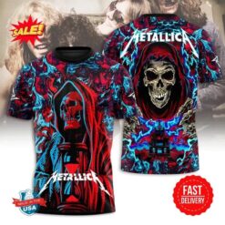 Metallica M72 2025 3D T-Shirt – Iconic Rock & Roll Band Tour