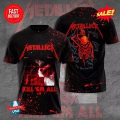 Metallica M72 Tour 2025 3D Tee Rock Band T-Shirt