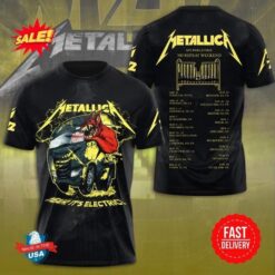 Metallica M72 Tour 2025 3D Tee – Rock Band Concert Shirt