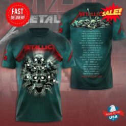 Metallica M72 Tour 2025 Shirt – All Over Print 3D Tee